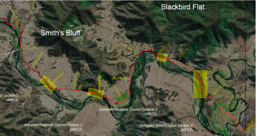 A map of the affected traffic area